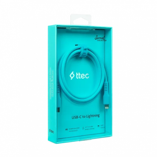 ttec USB-C - Lightning Charge/Data Cable, 120cm 2DK60NM