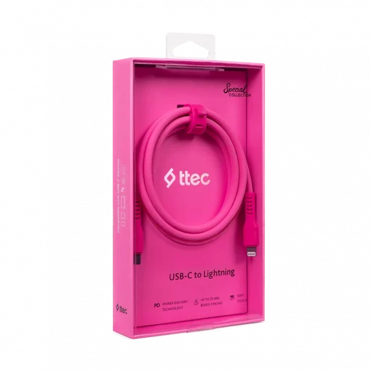 ttec USB-C - Lightning Charge/Data Cable, 120cm 2DK60NP