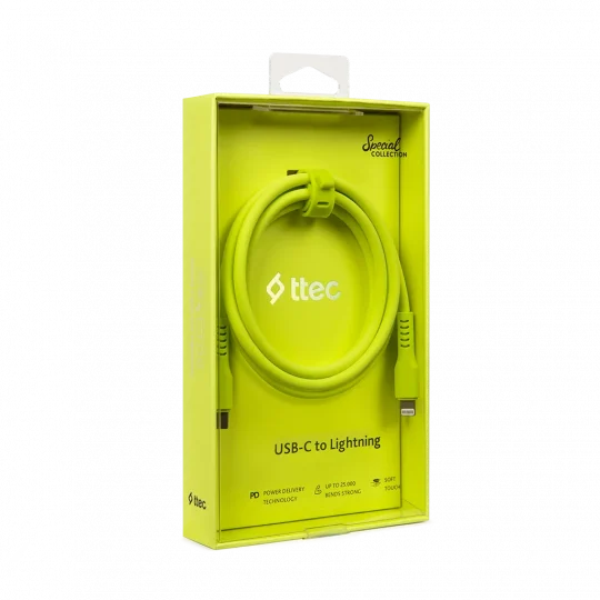 ttec USB-C - Lightning Charge/Data Cable, 120cm 2DK60NS