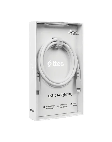 ttec USB-C - Lightning Charge/Data Cable, 120cm 2DK60B