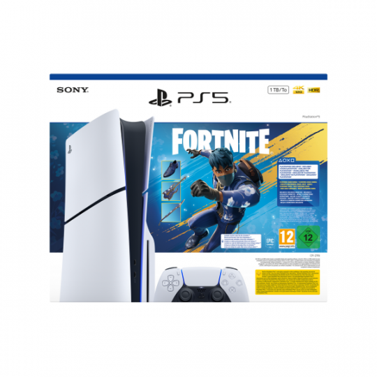 Sony PlayStation 5 Slim Disc 1TB Fortnite Flowering Chaos Bundle | PS5 | Konzola